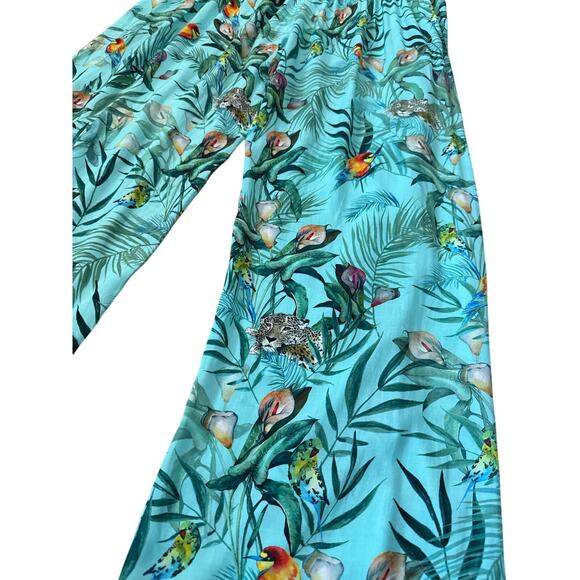 Johnny Was Taina Split Leg‎ Nature Printed Pants Size Medium - Picture 6 of 12